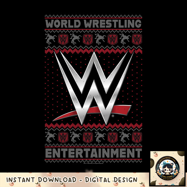 WWE Christmas World Wrestling Ugly Sweater png, digital download, instant .jpg