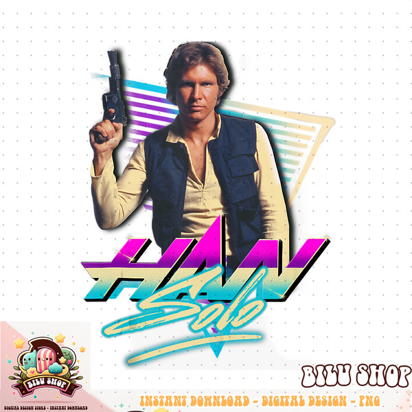 Star Wars Han Solo Eighties Retro Poster Tank Top .jpg