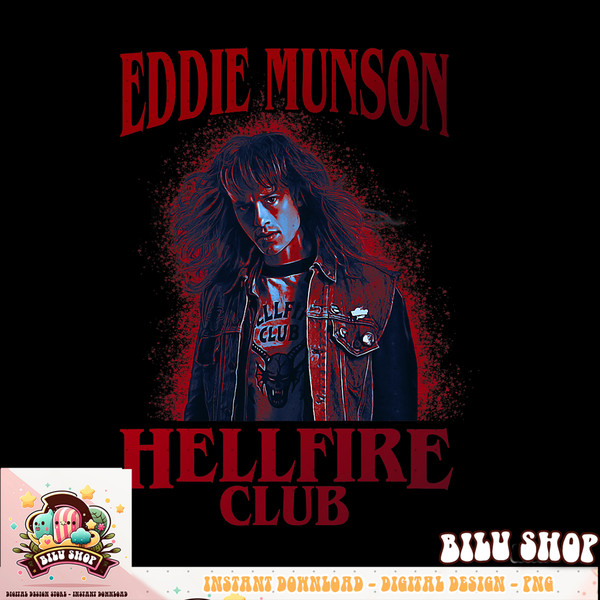 Stranger Things 4 Eddie Munson Hellfire Club Blood Splatter T-Shirt .jpg