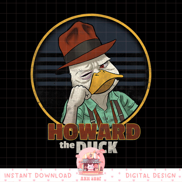 Marvel Howard The Duck Bummed Out Badge Graphic png, digital download, instant png, digital download, instant .jpg