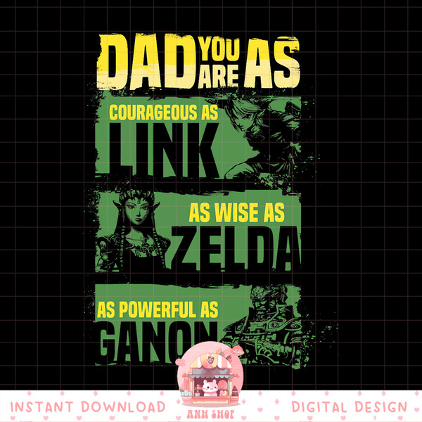 Nintendo Legend Of Zelda Dad Relates To Game Graphic png, digital download, instant png, digital download, instant .jpg