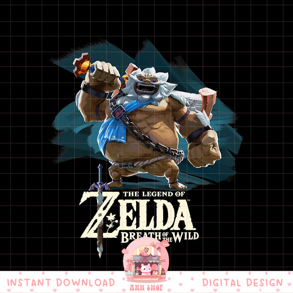 Nintendo Zelda Breath of the Wild Goron Graphic png, digital download, instant png, digital download, instant .jpg