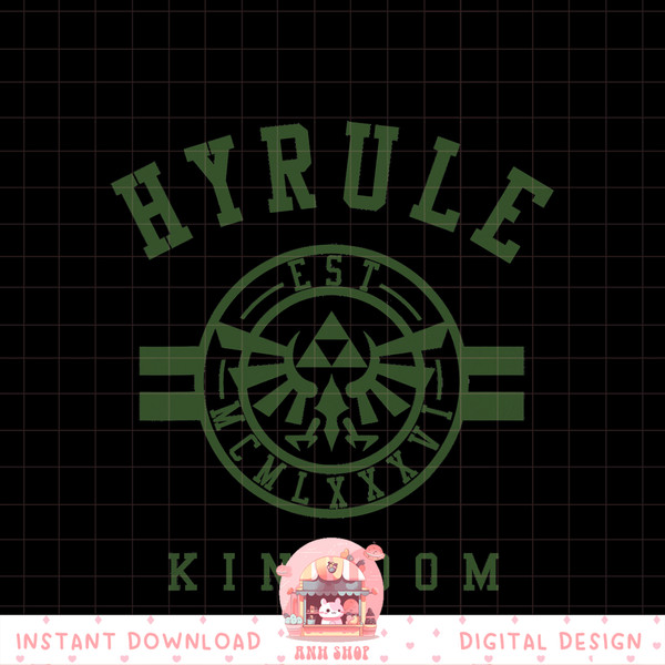 Nintendo Zelda Hyrule Kingdom Collegiate Est 1986 png, digital download, instant png, digital download, instant .jpg