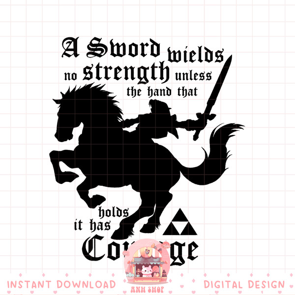 Nintendo Zelda Link Epona Master Sword Dash Graphic png, digital download, instant png, digital download, instant .jpg