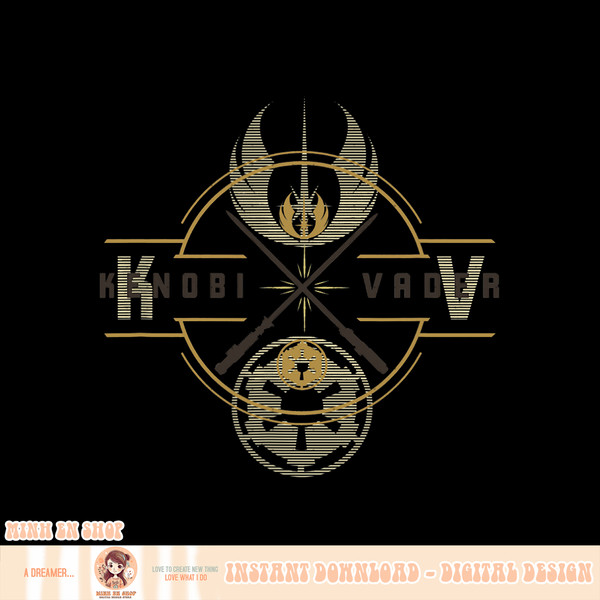 Star Wars Obi Wan Kenobi Lightsaber Crest PNG Download.jpg