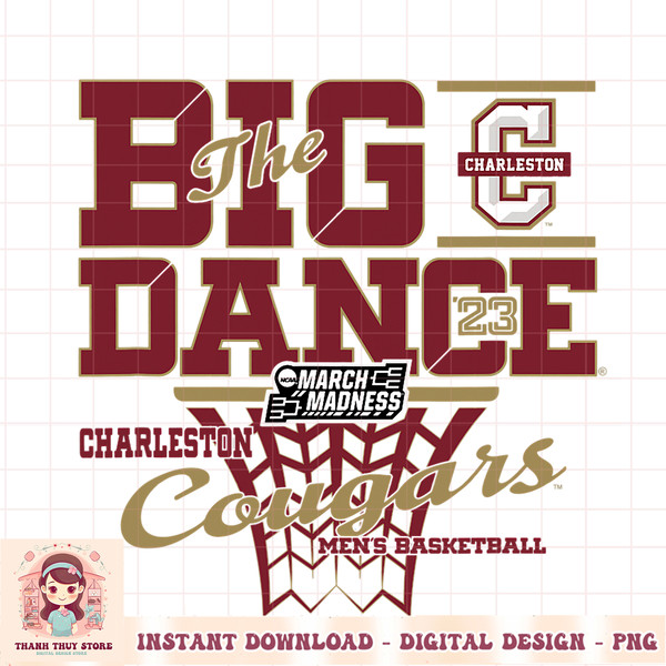 Charleston Cougars March Madness 2023 Basketball Dance PNG Download.jpg