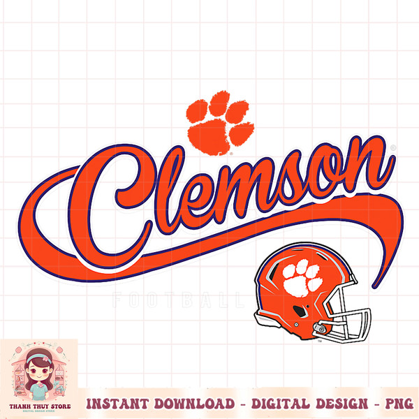 Clemson Tigers Football Goodness Purple Officially Licensed PNG Download.jpg