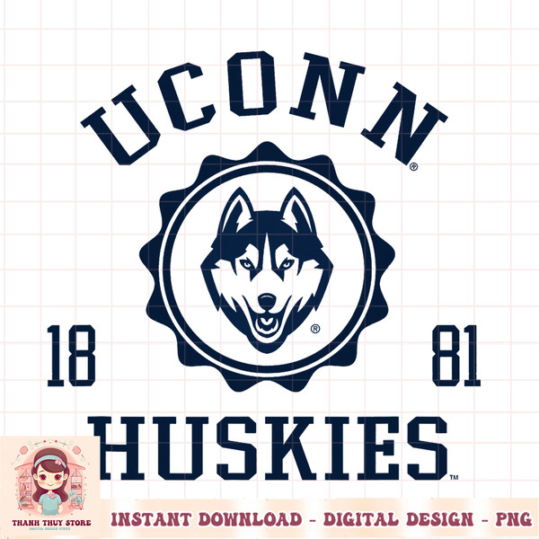 Connecticut Huskies Stamp Alternate Officially Licensed PNG Download.jpg