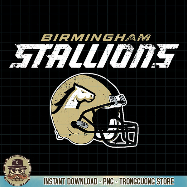 Birmingham Stallions Vintage Helmet PNG Download.jpg