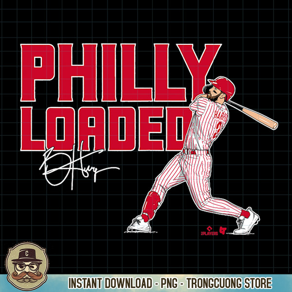 Bryce Harper, Philly Loaded, Philadelphia Baseball PNG Download.jpg
