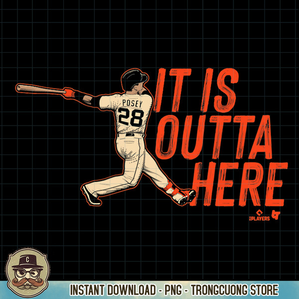 Buster Posey, It Is Outta Here, San Francisco Baseball PNG Download.jpg