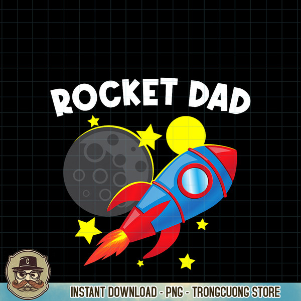 Cool Rocket For Dad Father Rockets Space Ship Spacecraft PNG Download.jpg