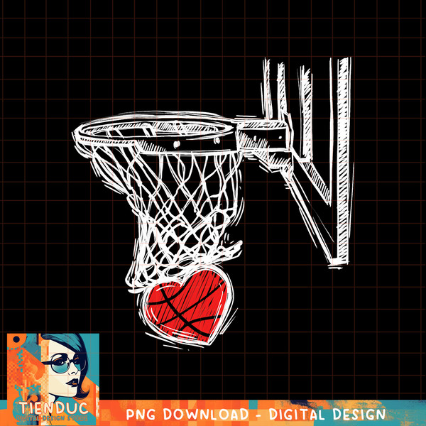 Basketball Valentines Day Love Heart Hoops Romance College, png, sublimation copy.jpg