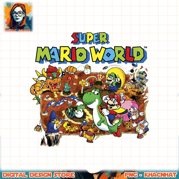 Super Mario World Retro Map Graphic png, digital download, instant png, digital download, instant .jpg