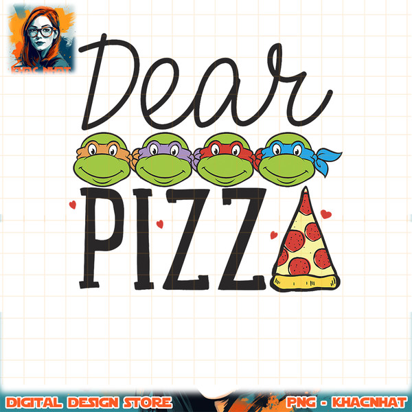 Teenage Mutant Ninja Turtles Dear Pizza Tee-Shirt .jpg