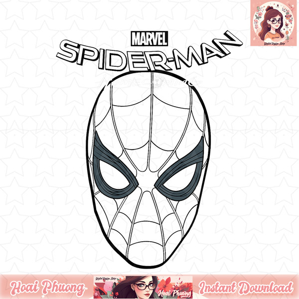 Marvel Spider-Man Homecoming Tonal Face Graphic png, digital download, instant png, digital download, instant .jpg
