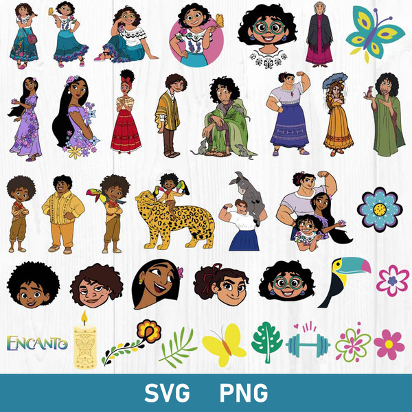 Encanto Bundle Svg, Encanto Svg, Encanto Characters Svg, Disney Svg, Png Digitla File.jpg