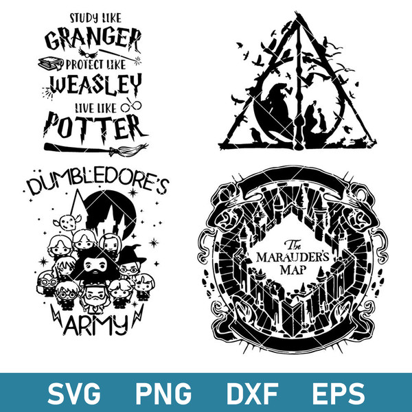 Harry Potter Bundle Svg, Harry Potter Svg, Hogwarts Svg, Magic Wizard Svg, Png Dxf Eps File.jpeg