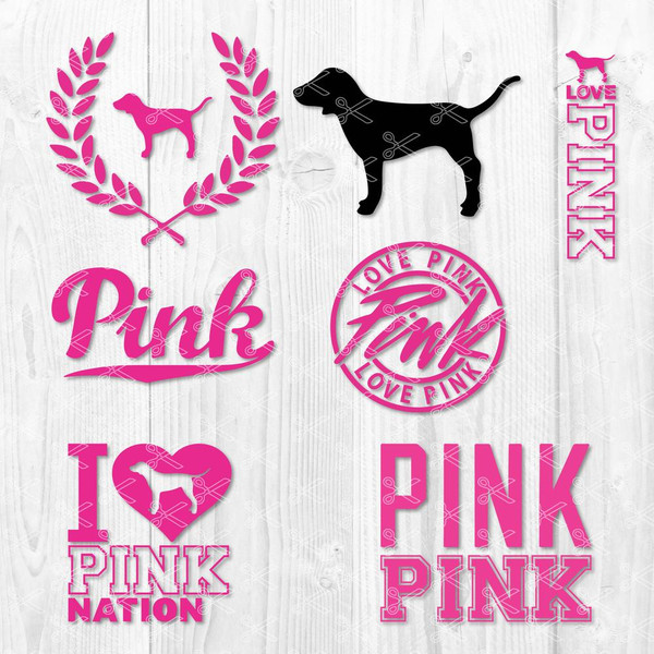 Love Pink Bundle Svg, Love Pink Svg, I Love Pink Nation Svg, Png Dxf Eps File.jpg