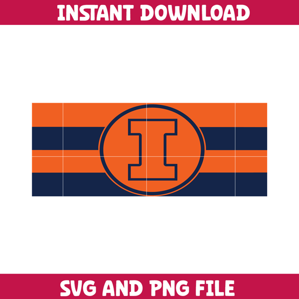 Illinois Fighting Illini Svg, Illinois Fighting Illini logo svg, Illinois Fighting Illini University, NCAA Svg (50).png