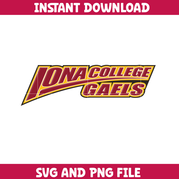 Iona gaels Svg, Iona gaels logo svg, IIona gaels University svg, NCAA Svg, sport svg, digital download (64).png