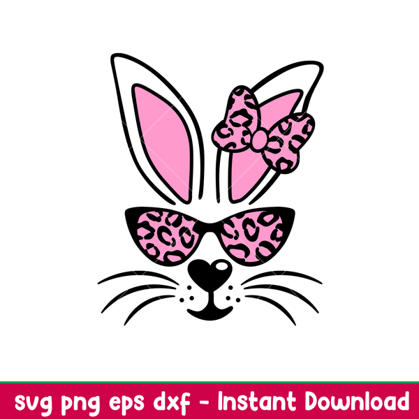 Bunny Girl With Sunglasses, Bunny Girl With Sunglasses Svg, Happy Easter Svg, Easter egg Svg, Spring Svg, png,eps, dxf file.jpeg