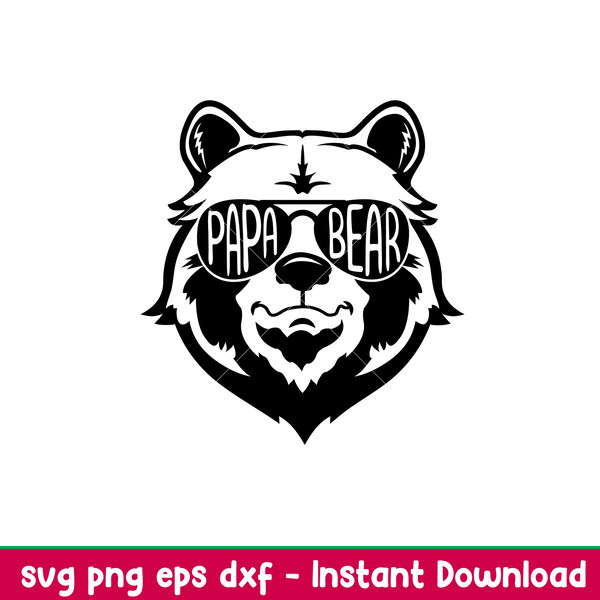 Papa Bear, Papa Bear Svg, Mom Life Svg, Mother’s day Svg, Family Svg, png,dxf,eps file.jpeg