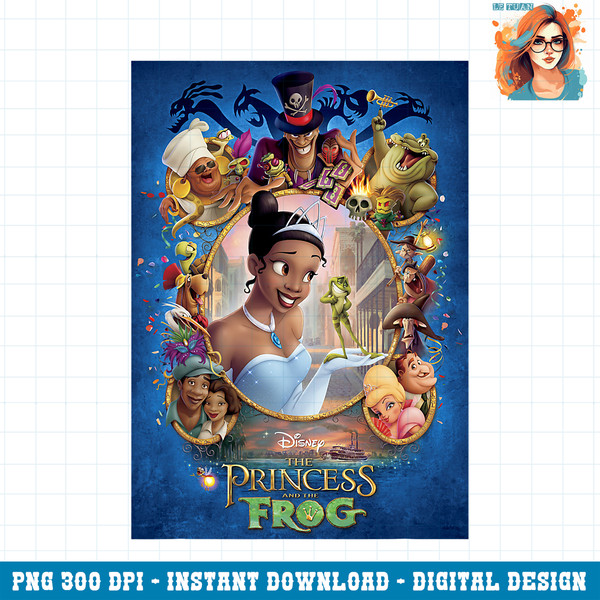 Disney The Princess And The Frog Classic Movie Poster PNG Download.jpg
