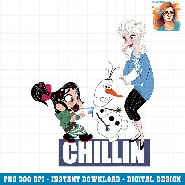 Disney Wreck It Ralph 2 Comfy Princess Elsa Chill PNG Download PNG Download.jpg