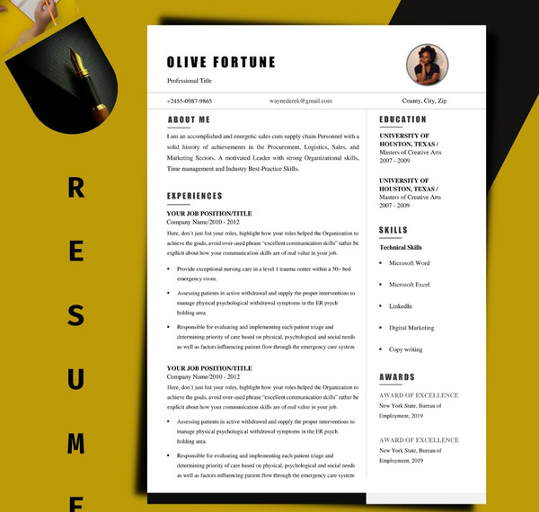 Resume template word4466.jpg