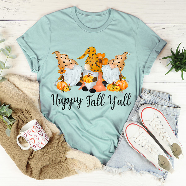 Happy Fall Y'all Gnomies Tee ...jpg