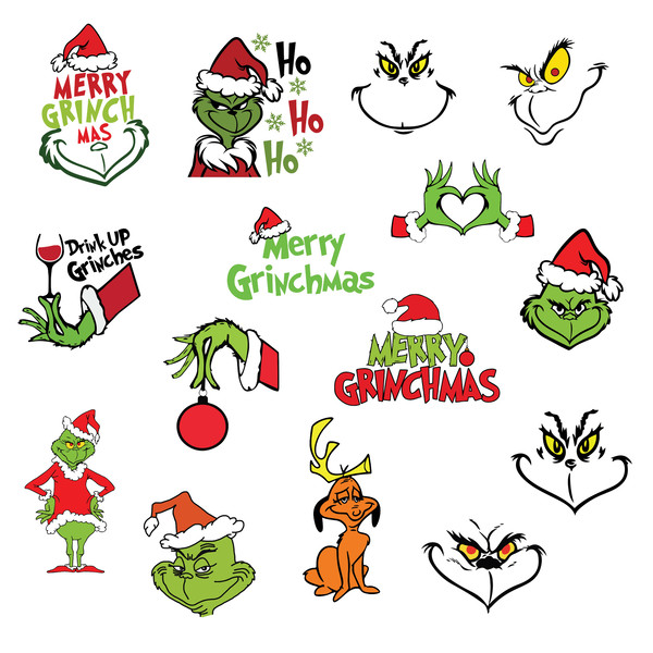 Grinch Face Svg, Grinch Hand, Grinch SVG Bundle, Grinch Ornament, Grinch smile, Green Character svg, Grinch Christmas svg, Christmas Grinch 1.jpg
