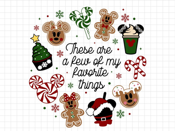 These Are A Few Of My Favorite Things Svg, Christmas Snacks, Family Vacation, Christmas Svg, Christmas Squad, Holiday Png Files For Cricut.jpg