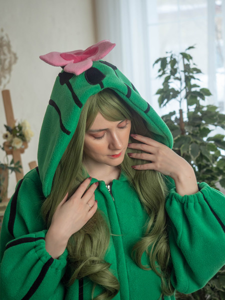 Cactuar Final Fantasy kigurumi adult onesie pajama 07.jpg