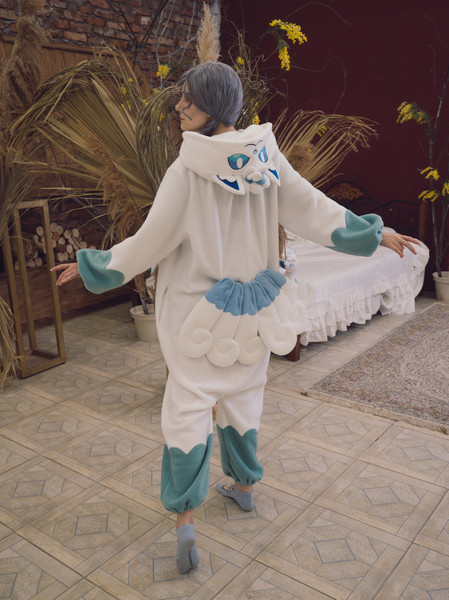 Alola Vulpix pokemon kigurumi adult onesie pajama 06.jpg