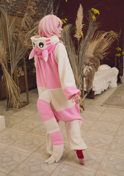 Shiny Furret pokemon kigurumi adult onesie pajama 04.jpg