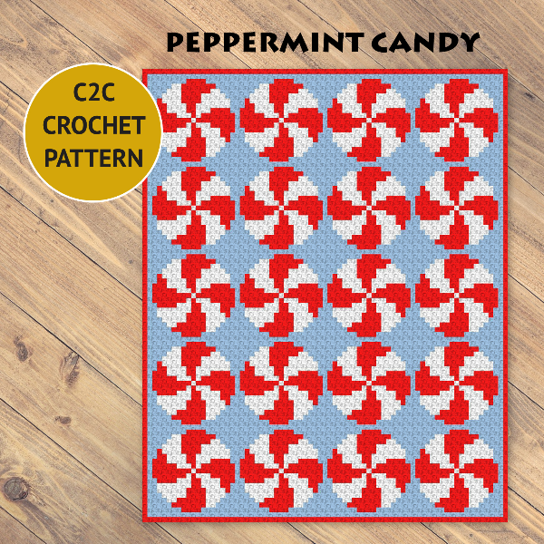 4. Peppermint crochet blanket pattern