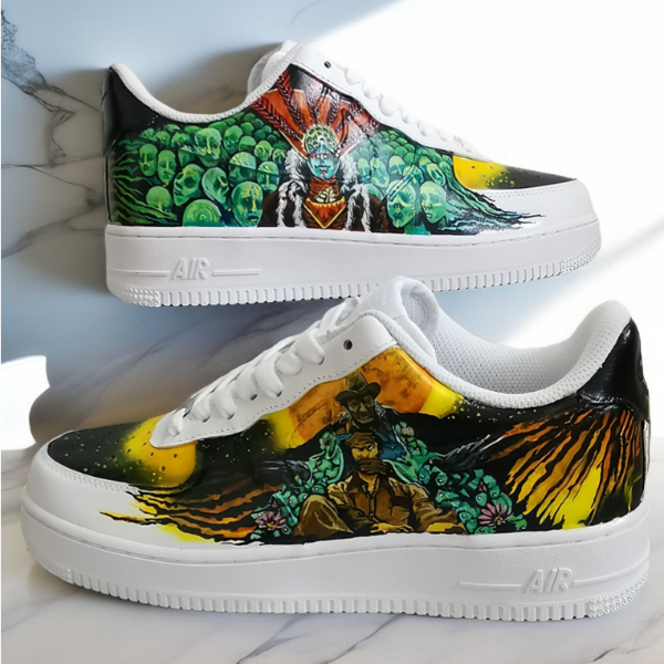 custom- man- shoes- nike- air- force- sneakers- white- black- Castaneda- art .png