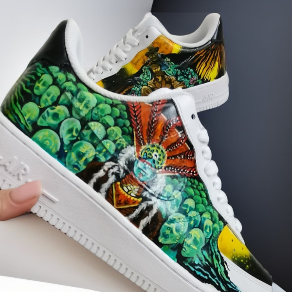 custom- man- shoes- nike- air- force- sneakers- white- black- Castaneda- art  6.jpg