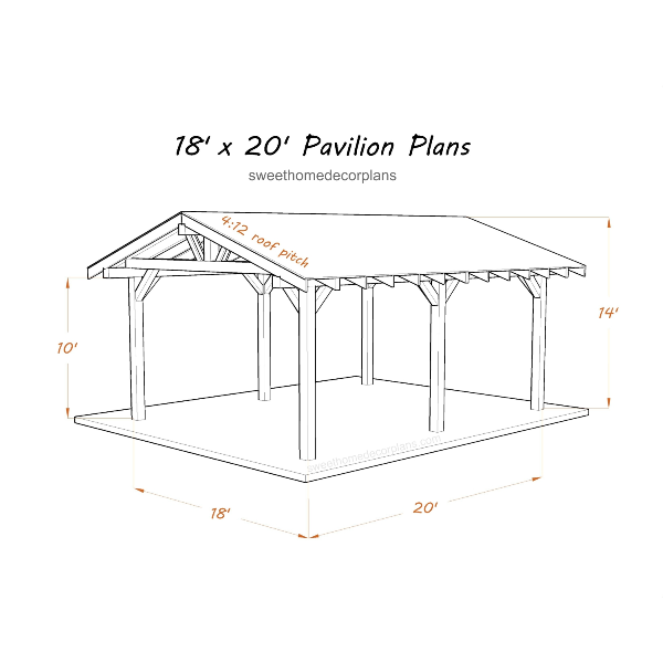 Diy 18 х 20 gable pavilion plans in pdf gazebo patio.jpg