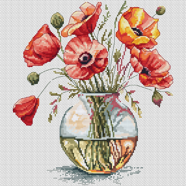 12. Red Poppies in Glass Vase.jpg