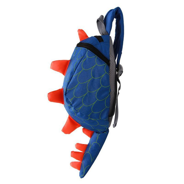 Blue Dinosaur Backpack With Tail For Kids