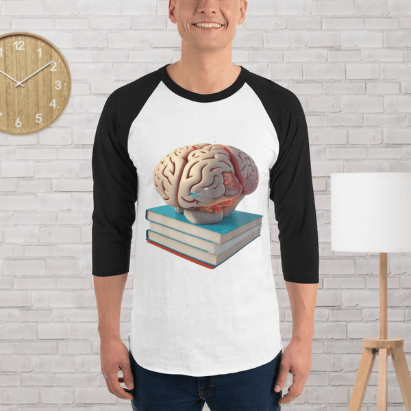 Prioritize your mental health Retro mental health 3/4 sleeve raglan shirt