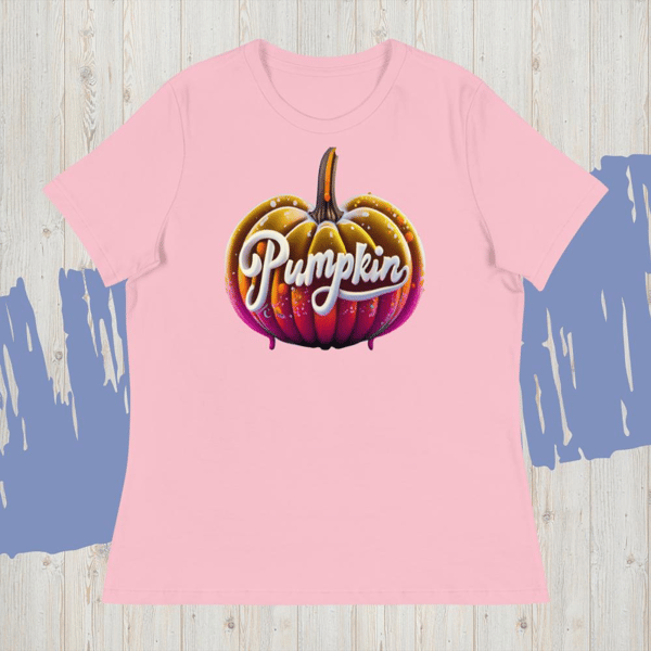 Pumpkin, Pumpkins, pumpkin Vector halloween Beautiful girl, pumpkin png, Тыква Women's Relaxed T-Shirt