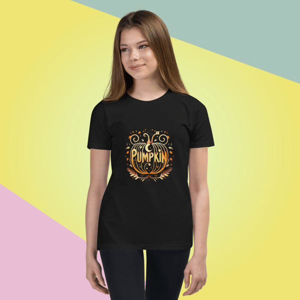 Pumpkin, Pumpkins, pumpkin Vector halloween Beautiful girl, pumpkin png, Тыква Youth Short Sleeve T-Shirt