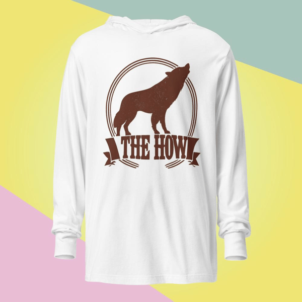 The Howl fox is howl Cat is howl tigers is howl animal howl retro vector howl pets Hooded long-sleeve tee