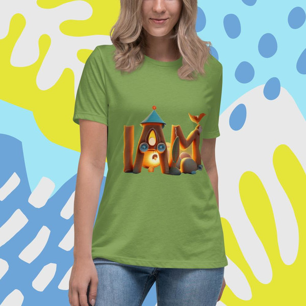 Iam i am affirmation im am me vector iam retro iam fashion Women's Relaxed T-Shirt