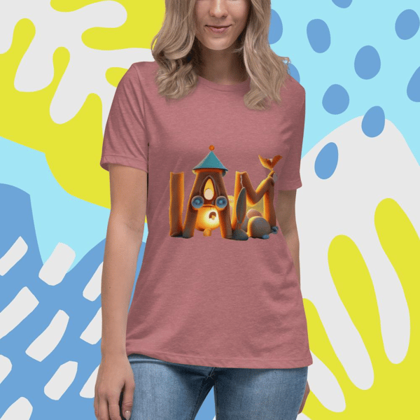 Iam i am affirmation im am me vector iam retro iam fashion Women's Relaxed T-Shirt