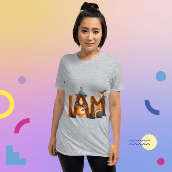 Iam i am affirmation im am me vector iam retro iam Fashion Short-Sleeve Unisex T-Shirt