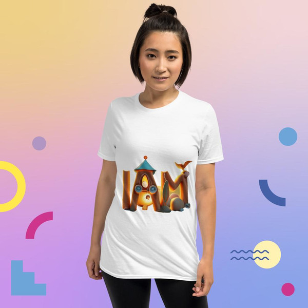 Iam i am affirmation im am me vector iam retro iam Fashion Short-Sleeve Unisex T-Shirt